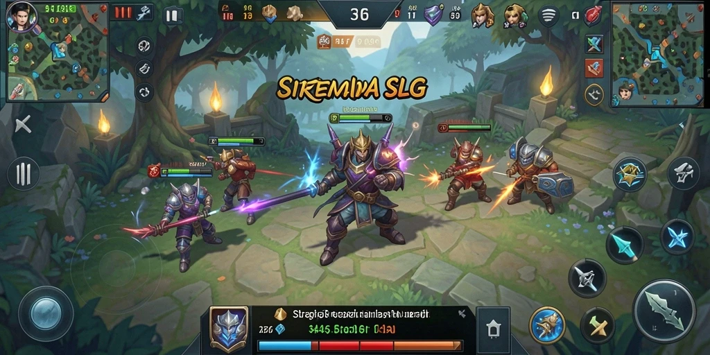 Gameplay menarik dari 3446 dengan elemen strategi SLG.