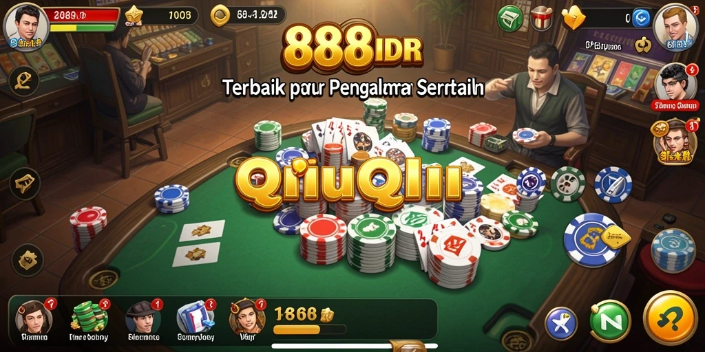 Gameplay seru QiuQiu di 888IDR yang menantang.