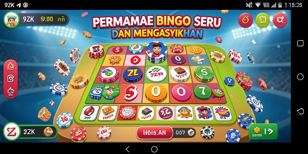 Tampilan gameplay seru dari 9ZK di layar yang penuh warna.
