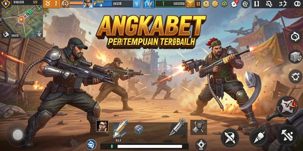 Gameplay seru dalam pertempuran Battle Royale di ANGKABET.