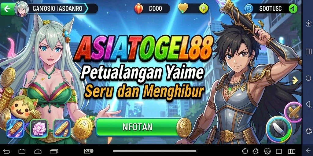 Tangkapan layar utama ASIATOGEL88 menampilkan aksi karakter anime yang mendebarkan.