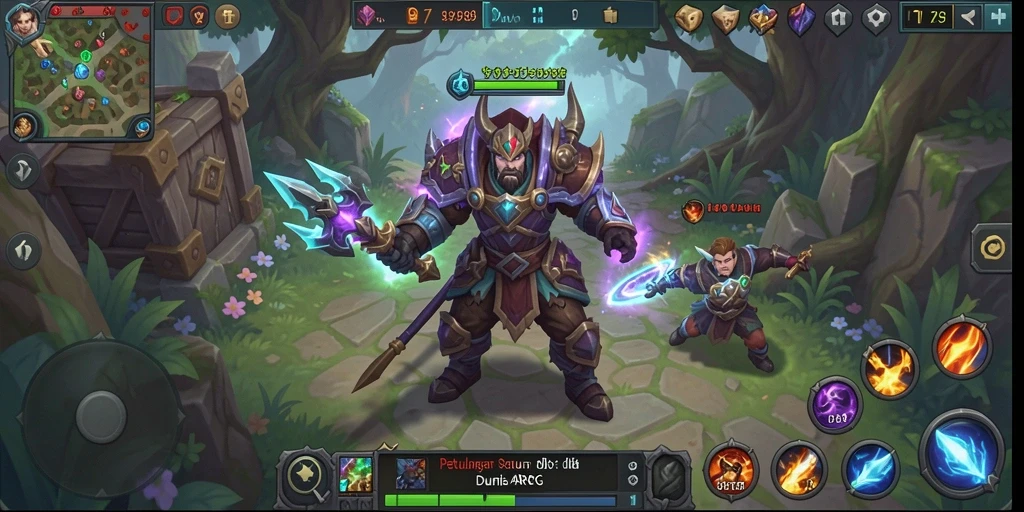 Screenshot gameplay ARPG C789 yang mendebarkan.