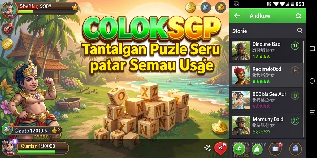 Tampilan gameplay puzzle yang menarik di COLOKSGP.