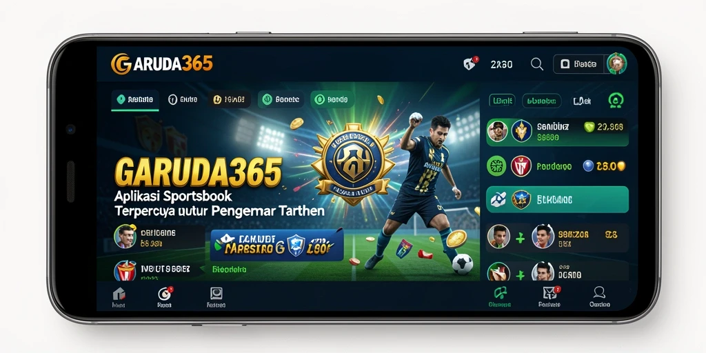 Tangkapan layar GARUDA365 menunjukkan antarmuka taruhan yang interaktif dan dinamis.