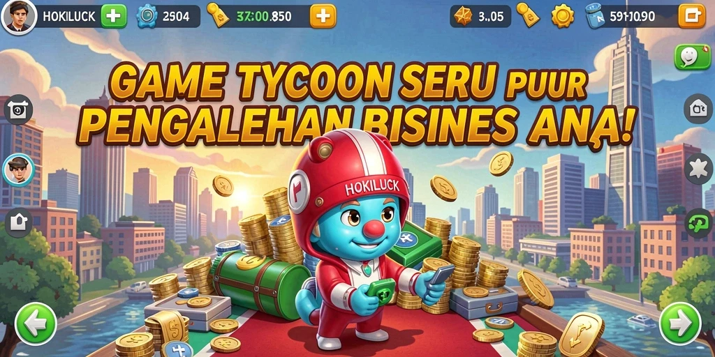 Tampilan gameplay menarik dan penuh strategi Tycoon.
