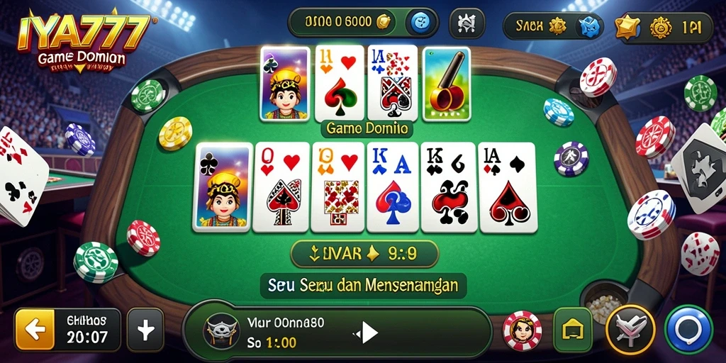 Screenshot gameplay IYA777 menampilkan keseruan permainan Domino.