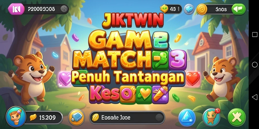Tampilan menarik dari gameplay JKTWIN yang penuh warna.