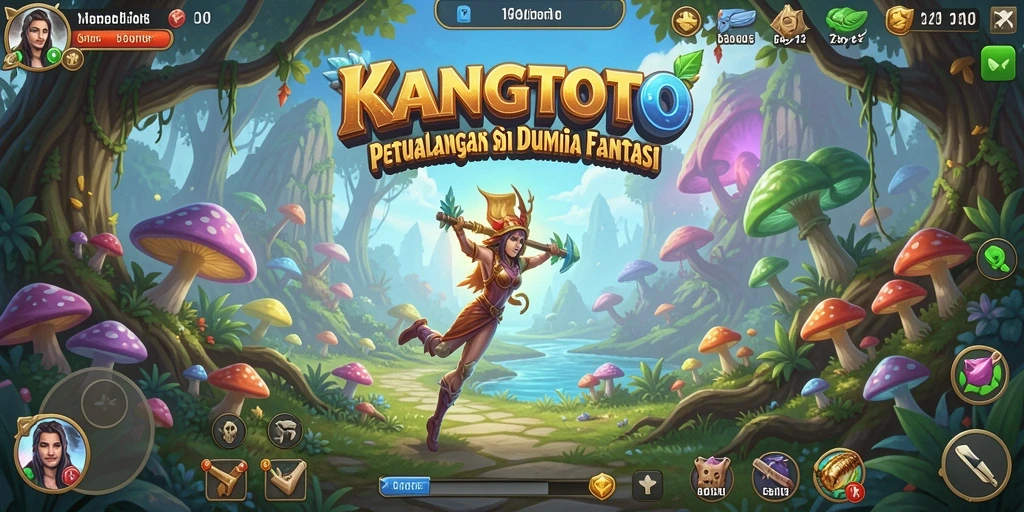 Gameplay KANGTOTO yang mengasyikkan di dunia petualangan.
