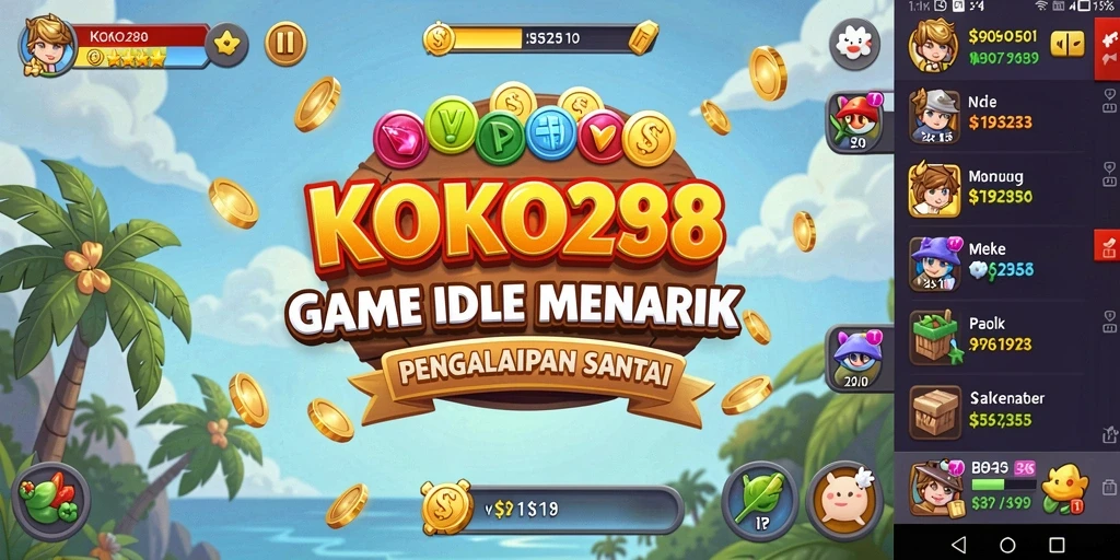 Tampilan gameplay KOKO288 yang menarik dan santai dalam kategori Idle.
