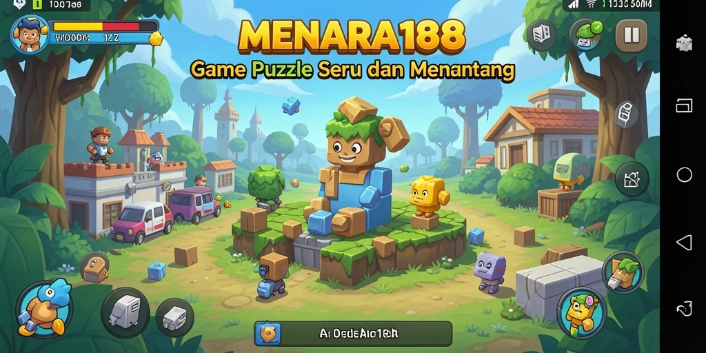 Tampilan gameplay MENARA188 dengan berbagai level puzzle yang menantang.