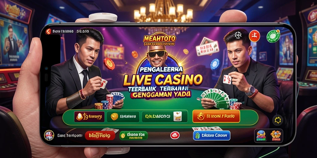 Tampilan gameplay MERAHTOTO dengan dealer langsung yang interaktif.