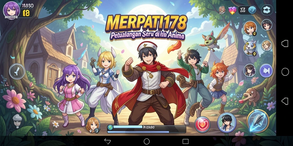 Menampilkan gameplay seru dengan karakter anime yang menarik