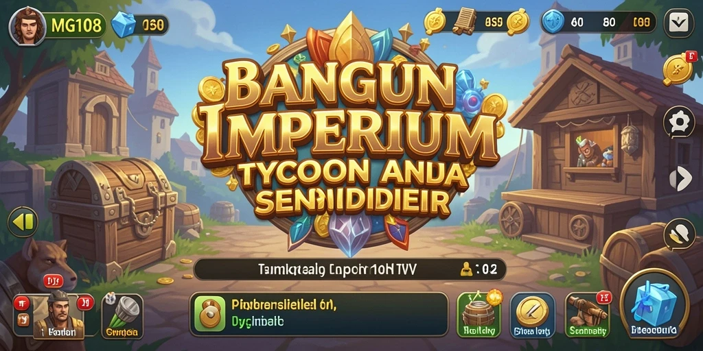Tampilan gameplay menarik dalam MG108 menunjukkan strategi bisnis.