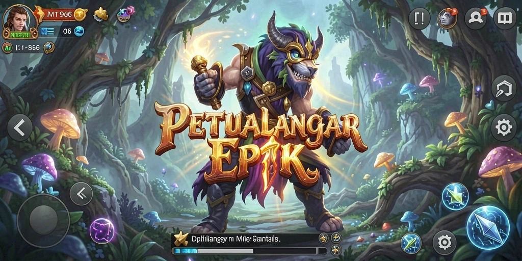 Tangkapan layar menampilkan aksi seru dalam gameplay petualangan.