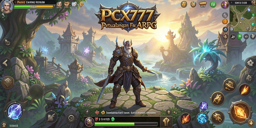 Tampilan gameplay PCX777 yang mendebarkan dan penuh aksi ARPG.