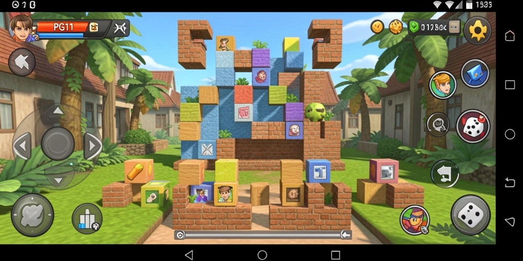 Screenshot gameplay PG11 menampilkan tantangan puzzle yang mendebarkan.