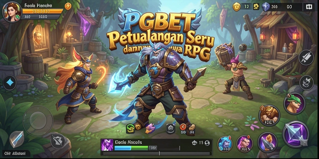 Tampilan permainan yang memikat dan penuh aksi RPG.