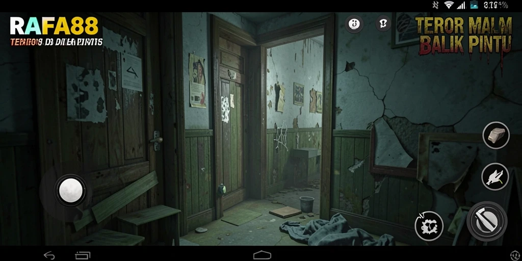 Screenshot utama RAFA88 menampilkan suasana horor yang menegangkan dalam gameplay.