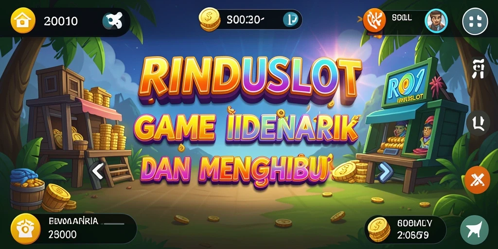 Screenshot gameplay <strong>RINDUSLOT</strong> menampilkan keseruan permainan Idle yang santai.