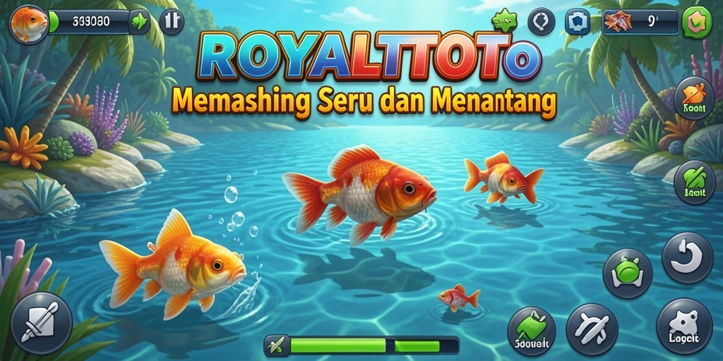 Gameplay ROYALTOTO menampilkan pengalaman memancing yang mendalam dan seru.
