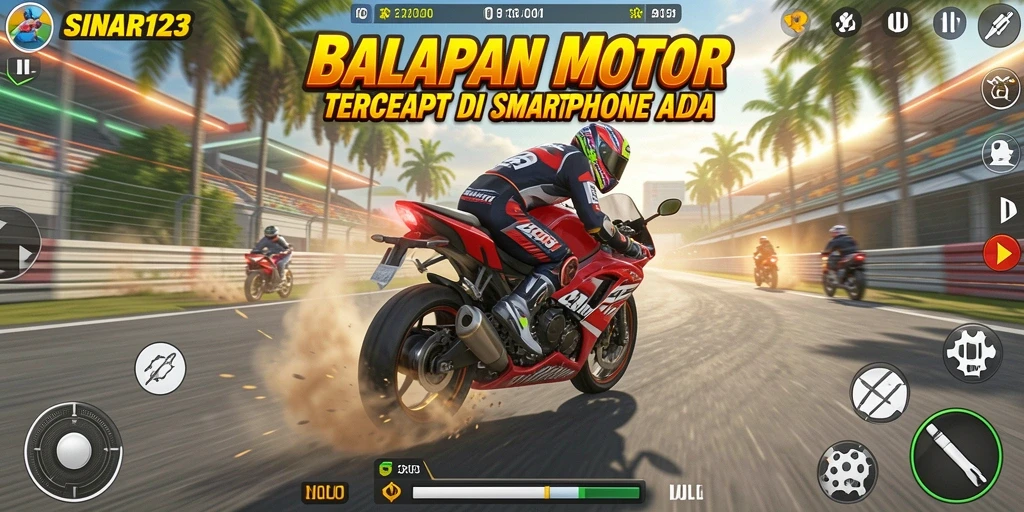 Gameplay SINAR123 yang menegangkan dan penuh aksi balapan motor.