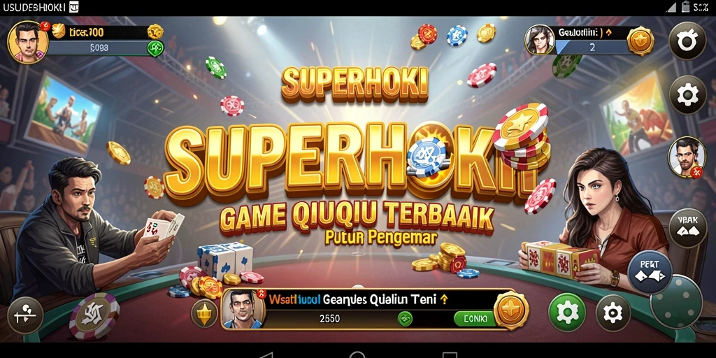 Tampilan gameplay seru di SUPERHOKI dengan momen-momen menarik
