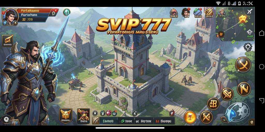 Tangkapan layar gameplay SVIP777 dengan aksi menara pertahanan yang mendebarkan.