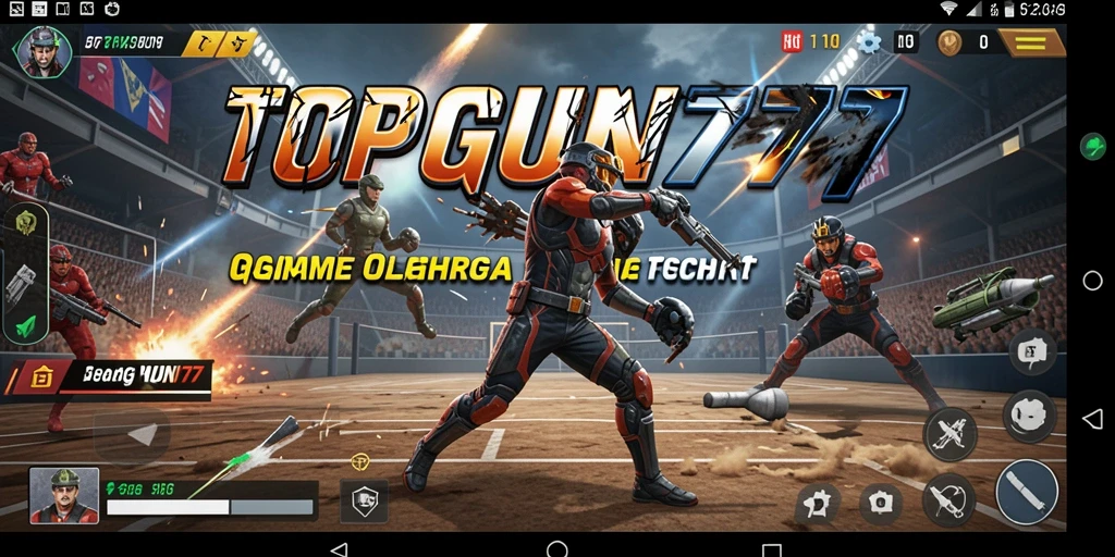 Tampilan gameplay seru di <strong>TOPGUN77</strong> dengan aksi olahraga yang mendebarkan.