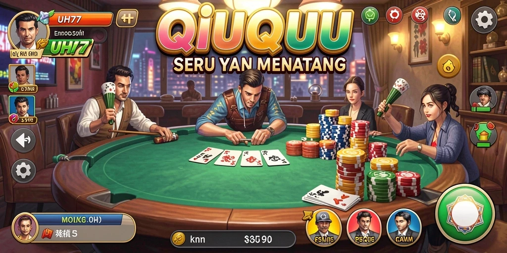 Gameplay UH77 yang seru di dunia QiuQiu.