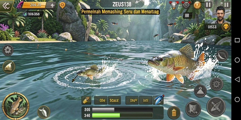 Tangkapan ikan yang impresif dalam gameplay ZEUS138.