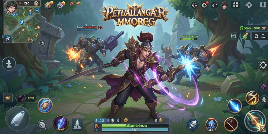 Screenshot gameplay ZK7 menunjukkan pertempuran epik dan interaksi antar pemain.